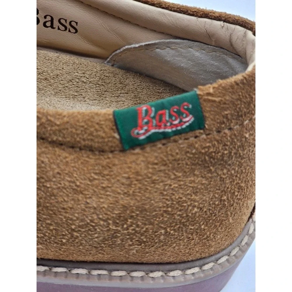 Bass Oxford Mens 9 Brown  Suede Lace Up Pasadena 0026-2367-268